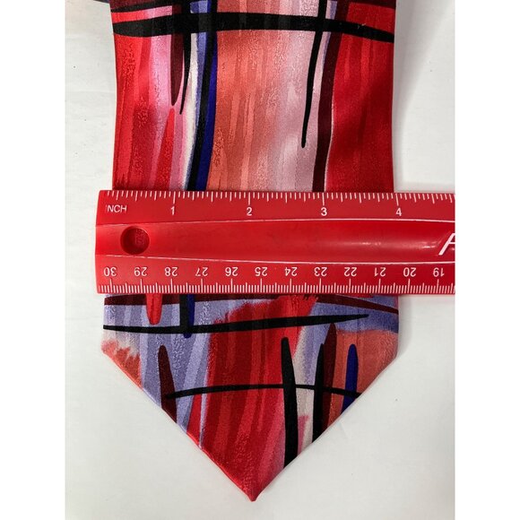 Jerry Garcia Space Containers Limited Edition Mens Silk Tie Red Blue Art - Picture 2 of 6